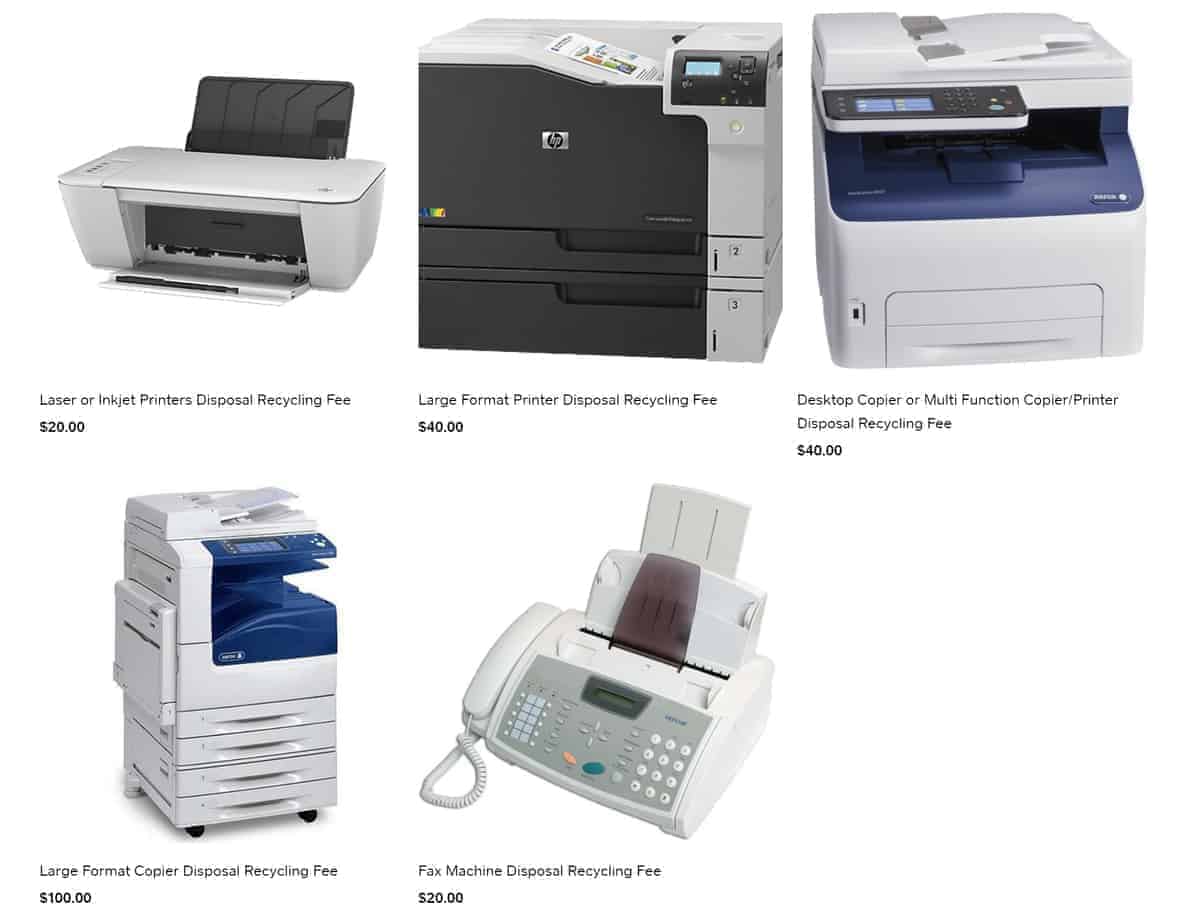 Printer Copier Fax Machine Recycling &#038; Disposal Services