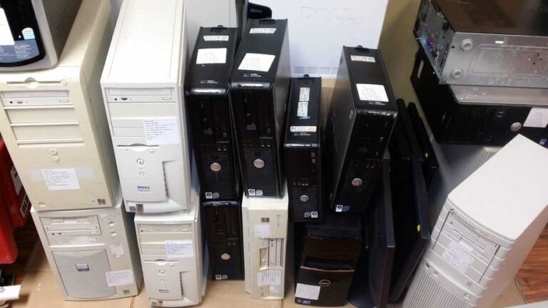 Recycle old computers to reclaim valuable office space