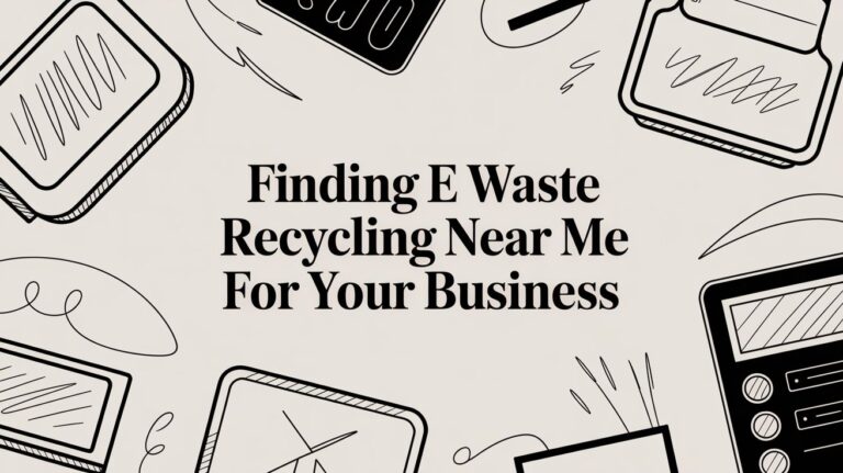 Finding E Waste Recycling Near Me for Your Business
