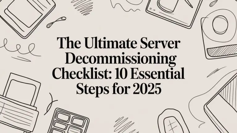 The Ultimate Server Decommissioning Checklist: 10 Essential Steps for 2025