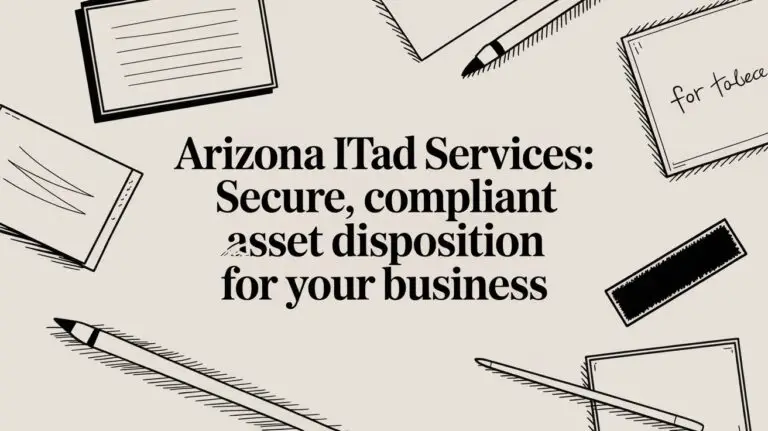 Arizona ITAD services: Secure, Compliant Asset Disposition for Your Business