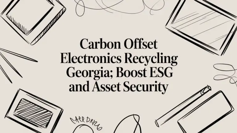 Carbon Offset Electronics Recycling in Georgia: A Guide for Businesses