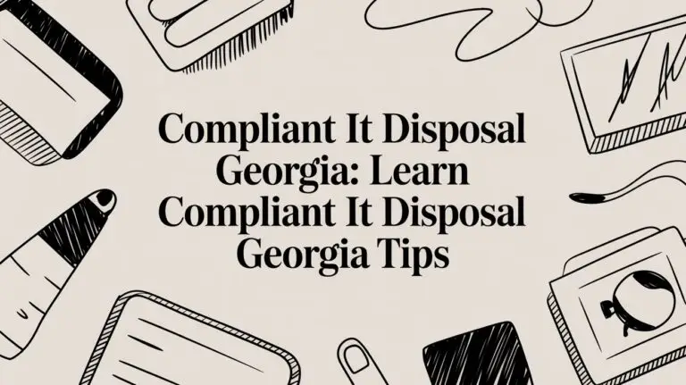 Navigating Compliant IT Disposal in Georgia: A Guide for Businesses