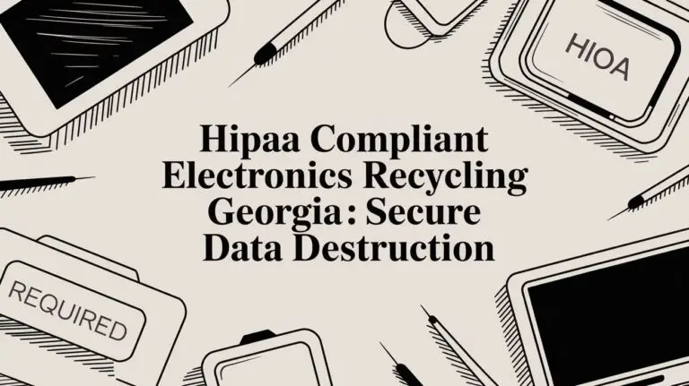 HIPAA Compliant Electronics Recycling Georgia: Secure IT Asset Disposal for Healthcare Providers