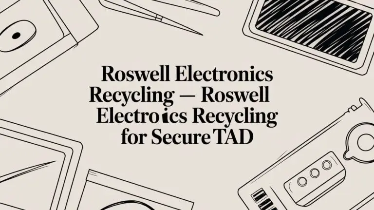 Your Guide to Secure Roswell Electronics Recycling for Businesses