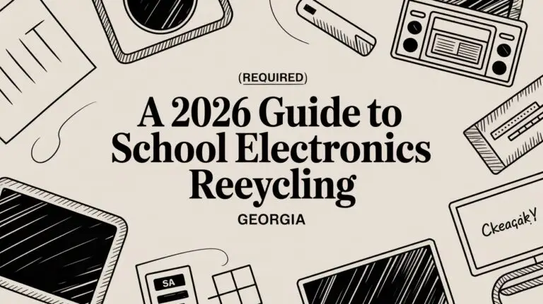 A 2026 Guide to School Electronics Recycling in Georgia