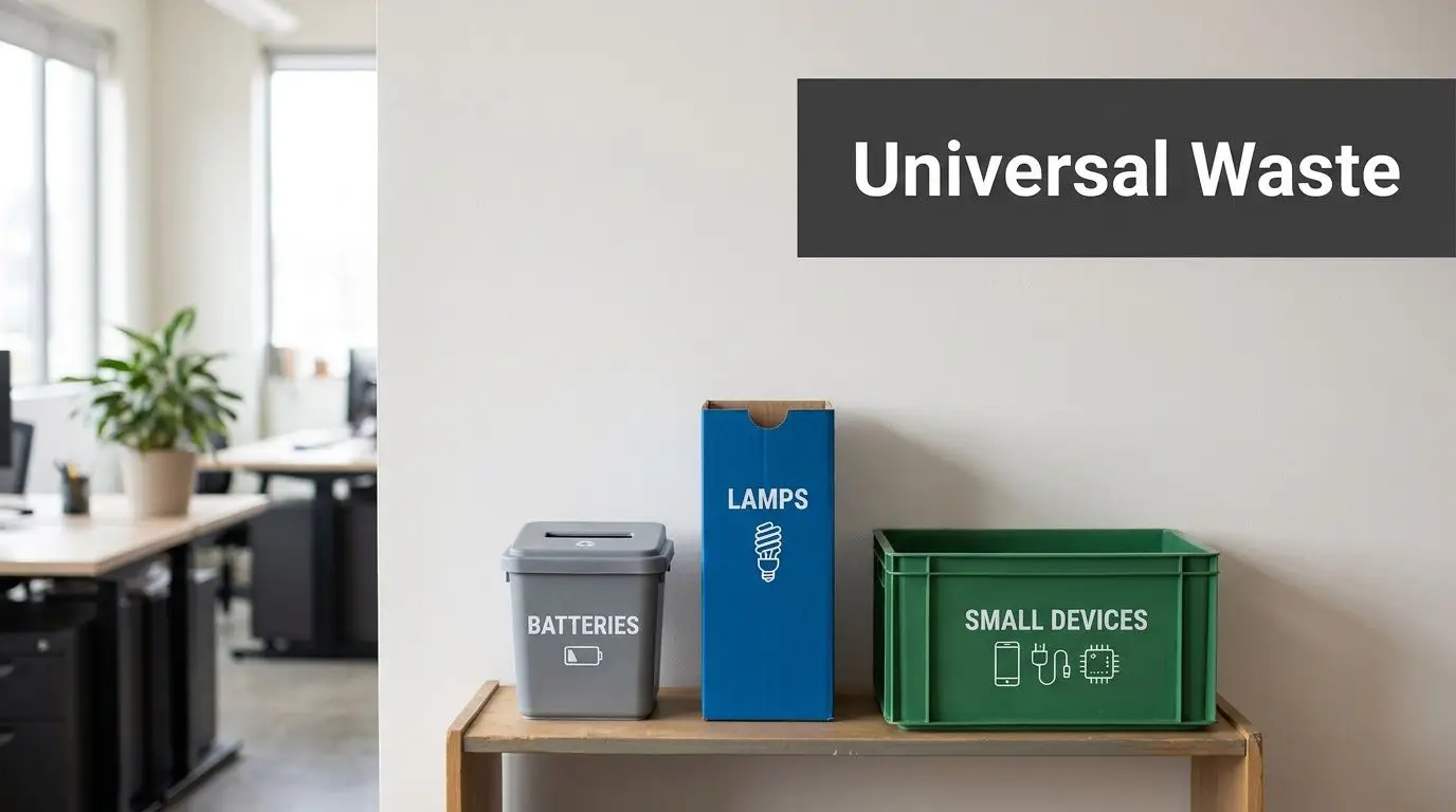 A Business Guide to the Universal Waste Definition in 2026