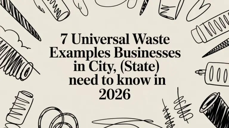 7 Universal Waste Examples Businesses in [City], [State] Need to Know in 2026