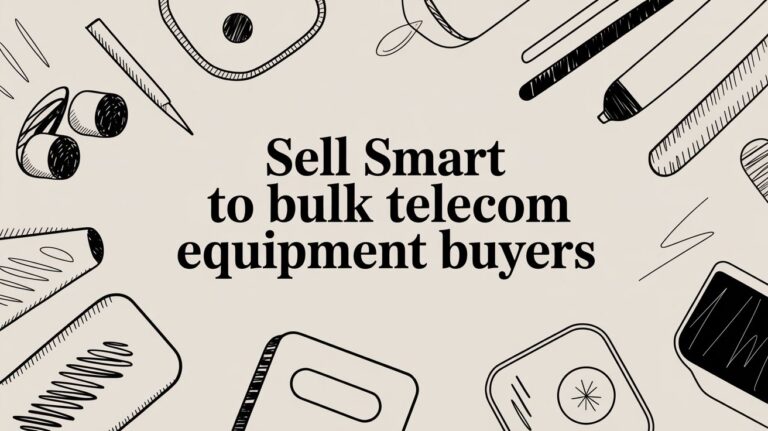 Sell Smart to Bulk Telecom Equipment Buyers