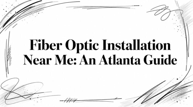Fiber Optic Installation Near Me: An Atlanta Guide