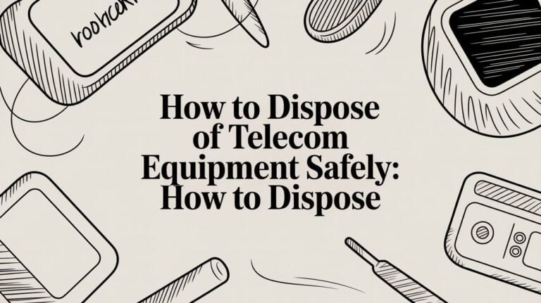 How to Dispose of Telecom Equipment Safely: How to Dispose