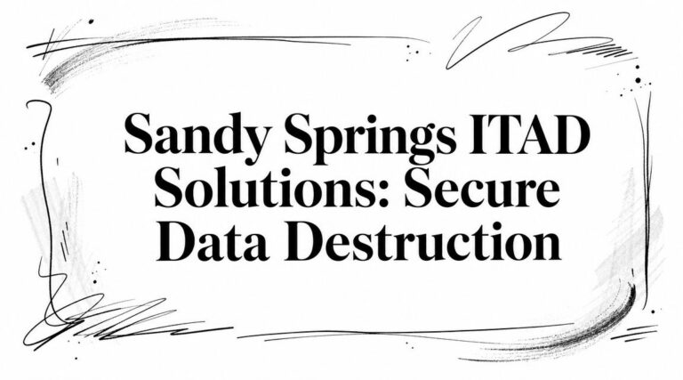 Sandy Springs ITAD Solutions: Secure Data Destruction