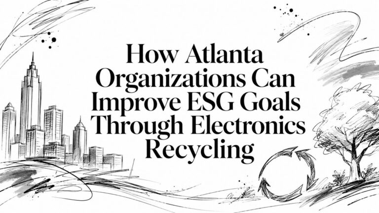 How Atlanta Organizations Can Improve ESG Goals Through Electronics Recycling