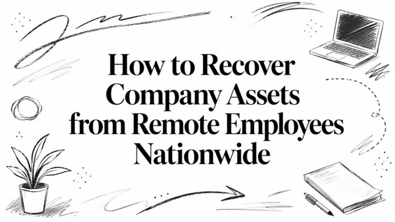 How to Recover Company Assets from Remote Employees Nationwide