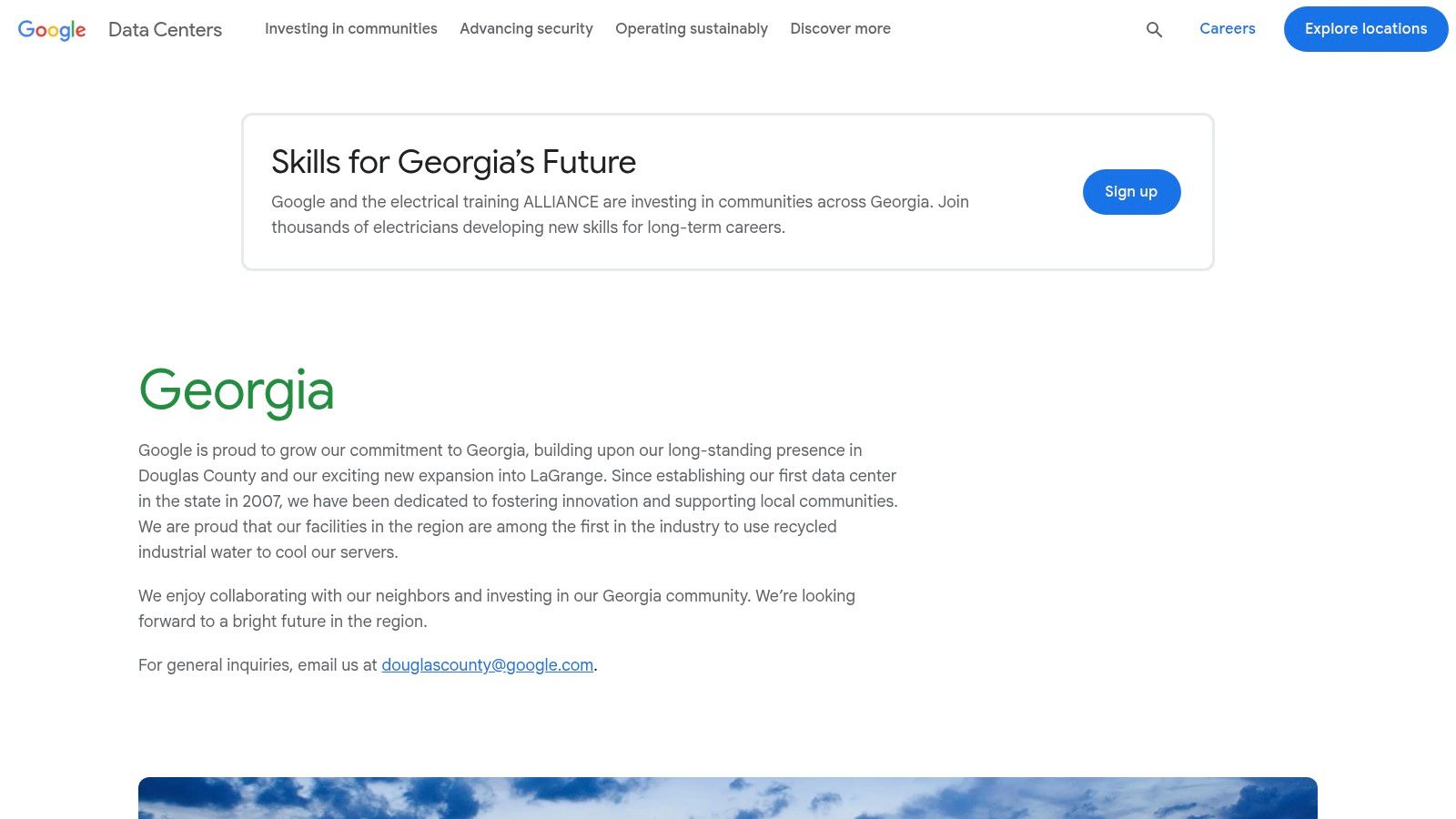 Google (new LaGrange data center + Georgia footprint)