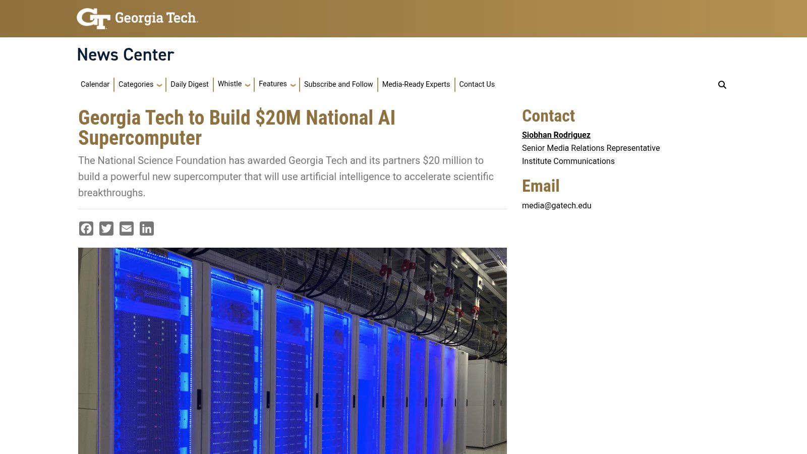 Georgia Tech Nexus (AI/HPC supercomputer)