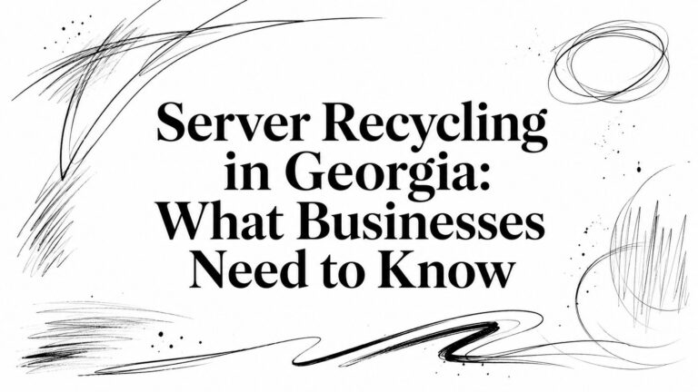 Server Recycling in Georgia: What Businesses Need to Know