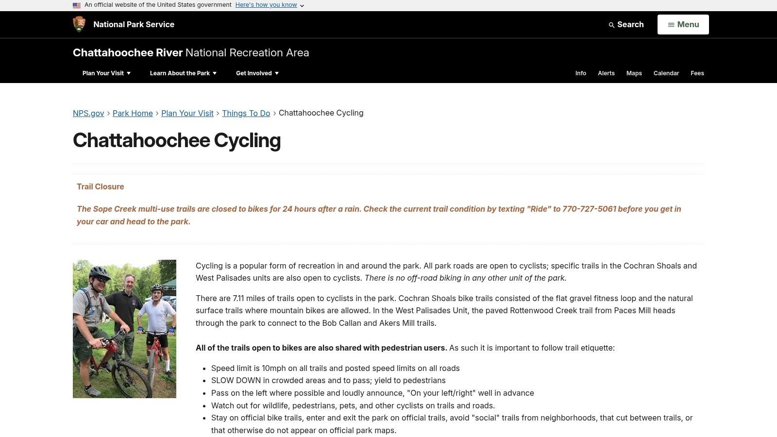 Chattahoochee River National Recreation Area – Cochran Shoals / Sope Creek