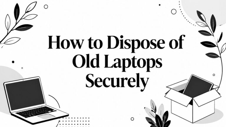 How to Dispose of Old Laptops Securely