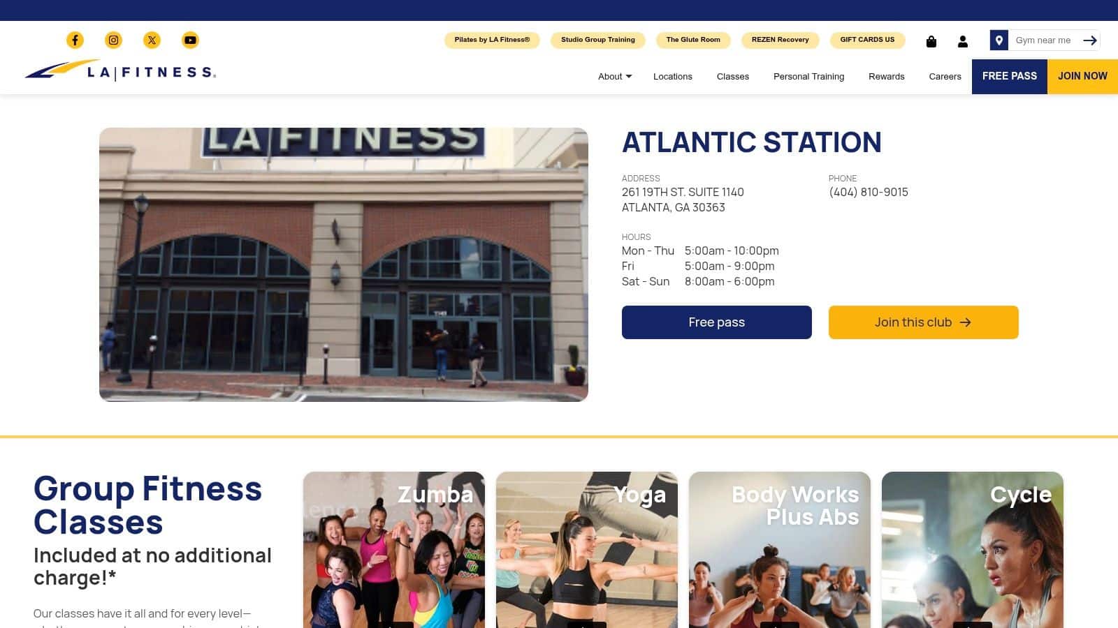 LA Fitness, Atlantic Station