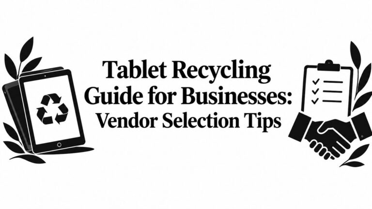 Tablet Recycling Guide for Businesses: Vendor Selection Tips