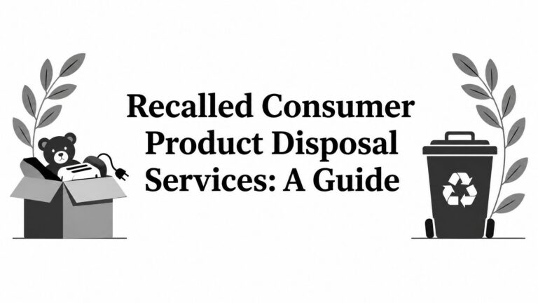 Recalled Consumer Product Disposal Services: A Guide